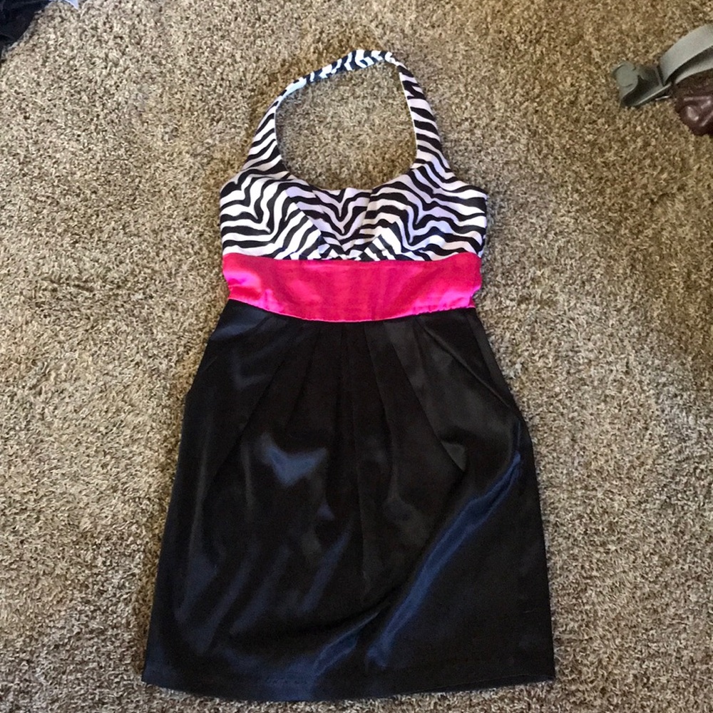 Halter mini dress